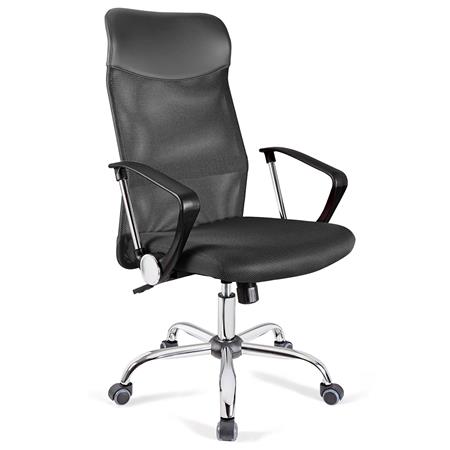 Sedia Ufficio ASPEN, Rete traspirante e sedile imbottito, Prezzo incredibile, in Grigio