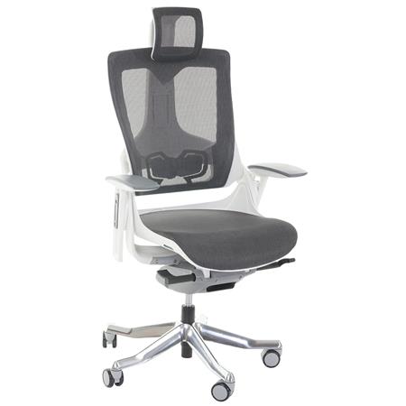 Sedia Ergonomica NIGER, Completamente Regolabile, Eccellente qualità, Uso 8 ore, colore Grigio