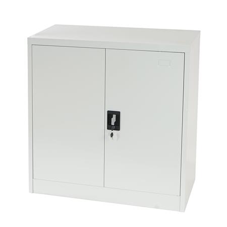 Armadietto metallico BIRGIT, cm 90x90x40, in Acciaio, colore Grigio