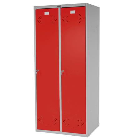 Armadietto FRIDA, 183x81x50cm in Acciaio, Due Ante Battenti, Rosso