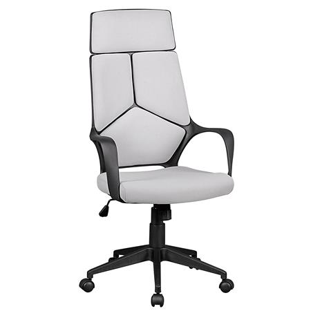 Sedia Ergonomica PEGASO, Design Originale, Imbottita, in Tessuto colore Grigio