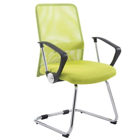 Sedia d'Attesa ASPEN V, Rete traspirante e Sedile imbottito, Design Moderno, in Verde
