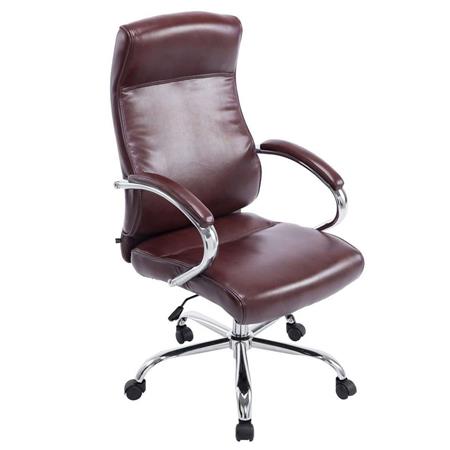 Poltrona XXL Executive ZURIGO, Rivestimento in Pelle, Bordeaux