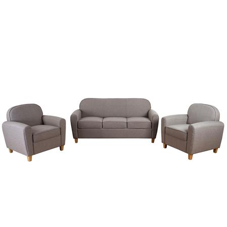 Set divani 3+1+1+ ARTIS, Comodi e versatili, Tessuto, Grigio