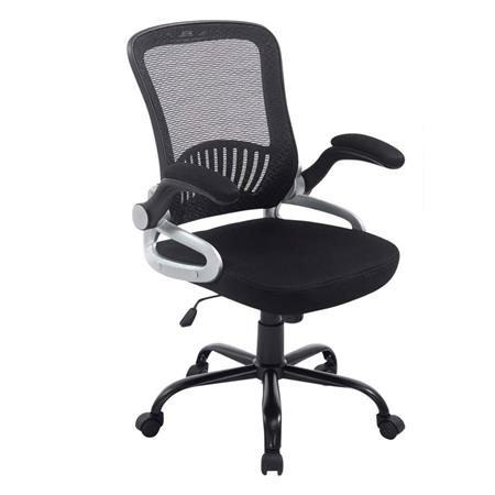 Sedia Ergonomica COPERNICO, Sostegno Lombare, in Rete Traspirante, colore Nero