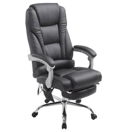 Poltrona da ufficio COMODITY MASSAGE, Massaggiante, Pelle Nera