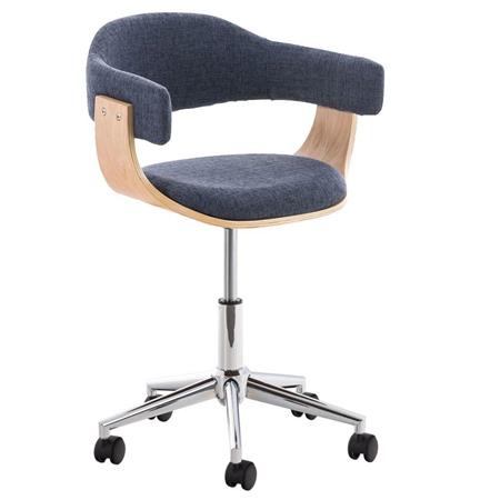 Sedia di design LAILA TESSUTO, Design Moderno, Comoda imbottitura, Blu