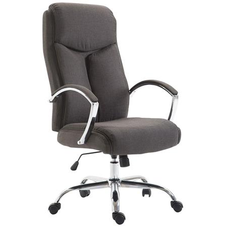 Poltrona da ufficio BAUDY TESSUTO, Elegante design, Basculante, color Grigio scuro