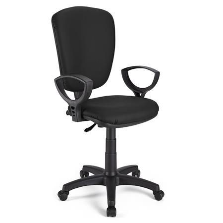 Sedia da ufficio CALIPSO PELLE, Schienale regolabile, Resistente, in Nero
