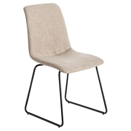 Sedia per sala d'attesa FRANCIA, Molto Comoda, Esclusivo Design, in Tessuto, color Crema