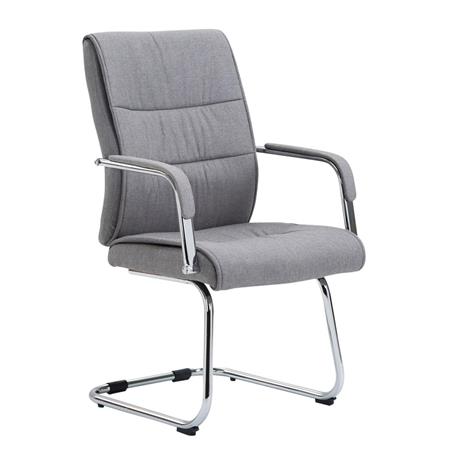 Sedia per Conferenza HIBERT TESSUTO, Schienale Oscillante, Grigio