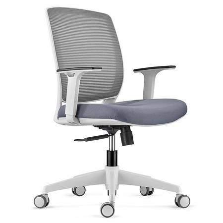 Sedia da ufficio MISSOURI GREY, Braccioli Regolabili, in Tessuto Traspirante Grigio