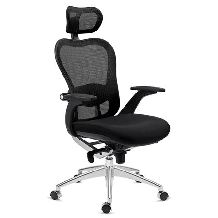 Sedia da Ufficio ROYAL, Supporto Lombare, Design esclusivo, color Nero