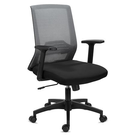 Sedia da Ufficio ACTIVE, Supporto Lombare, Braccioli Regolabili, Grigio