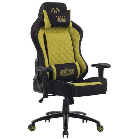 Sedia Gaming MAXIM, Design Esclusivo, Confortevole, Tessuto, Verde