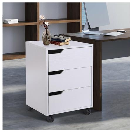 Cassettiera con Ruote YOKU, 40x50x57,5 cm, in Bianco