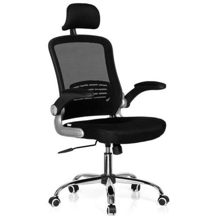 DEMO# Sedia Ergonomica ERGOCITY, 100% traspirante, Sostegno lombare e Telaio in Metallo, in Nero