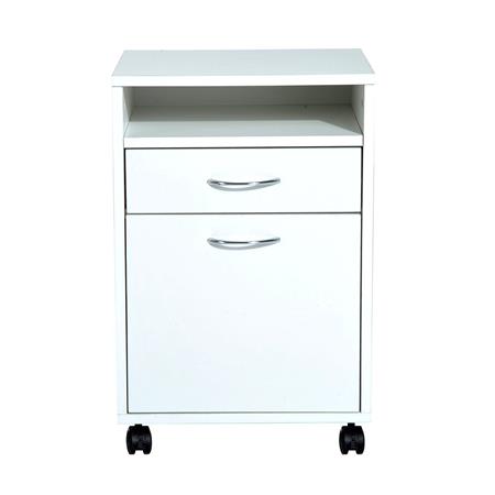 Cassettiera CHARLY, 3 Vani Archiviazione, 40x35x60cm, in Legno Bianco