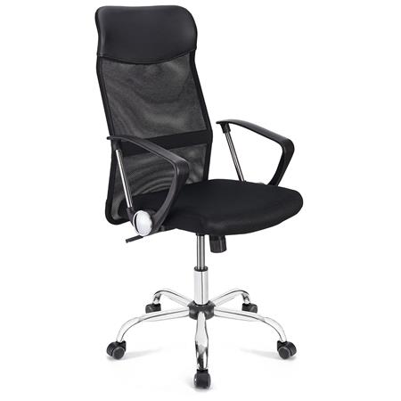 DEMO# Sedia Ufficio ASPEN, Rete traspirante e sedile imbottito, Colore Nero