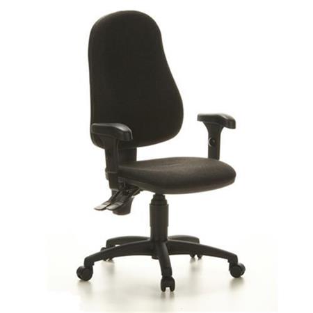 DEMO# Sedia Ufficio Ergonomica CALIFORNIA, Completamente Regolabile, Omologata 8h Uso, LGA, In Grigio Antracite