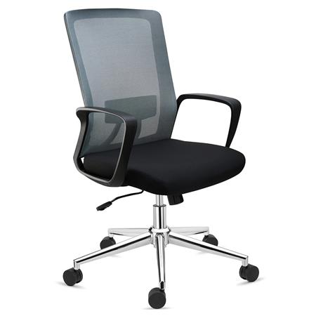 Sedia da Ufficio ERGOCITY, Supporto Lombare, Schienale Basculante, Grigio