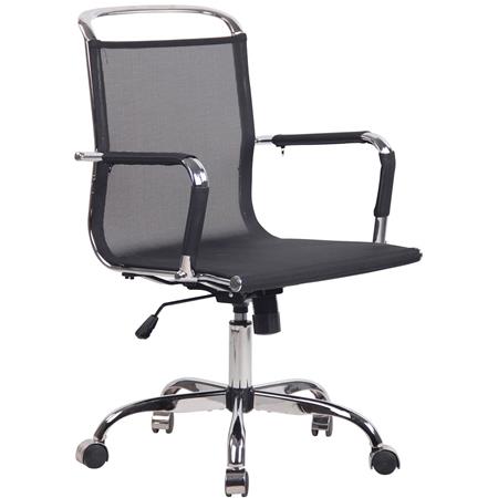 Sedia di Design GOUDA, Struttura in Metallo, Moderna e Comoda, in Rete, Nero